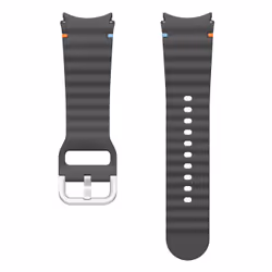Samsung Bracelet sport en silicone (S/M), Bande, Smartwatch, Gris, Samsung, Galaxy Watch7/Watch6/Watch5 Pro/Watch4, Caoutchou ...