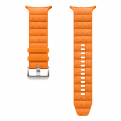 Samsung Bracelet tissé hybride pour Galaxy Watch Ultra, Bande, Smartwatch, Orange, Samsung, Galaxy Watch Ultra, Argent