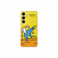Samsung Coque personnalisable Keith Haring pour Galaxy S24 FE, Housse, Samsung, 17 cm (6.7"), Jaune