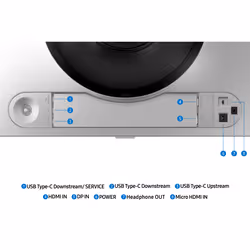 Samsung S49DG910SU écran plat de PC 49" Dual QHD OLED Argent - Vue supplémentaire 7