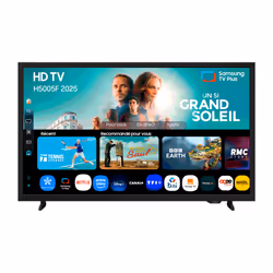 Samsung TV HD 32'' H5005F 2025, Smart TV, 81,3 cm (32"), 1366 x 768 pixels, LED, Smart TV, Wifi, Noir