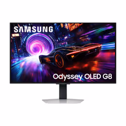 Samsung G81SF, 81,3 cm (32"), 3840 x 2160 pixels, 4K Ultra HD, OLED, 0,03 ms, Argent