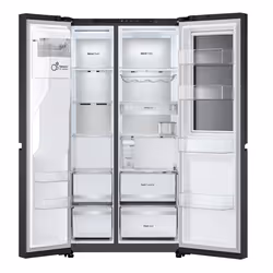 LG InstaView GSXE91EVAD frigo américain Pose libre 628 L D Noir - Vue supplémentaire 3