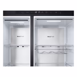 LG InstaView GSXE91EVAD frigo américain Pose libre 628 L D Noir - Vue supplémentaire 4