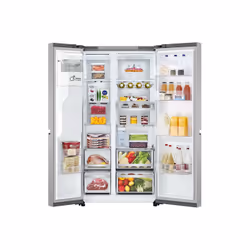 LG GSLE91MBAC frigo américain Pose libre 628 L C Métallique