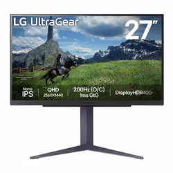 LG 27GS85Q-B, 68,6 cm (27"), 2560 x 1440 pixels, Quad HD, 1 ms, Noir