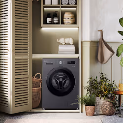 LG F4NX1009NMB machine à laver Charge avant 9 kg 1400 tr/min Noir