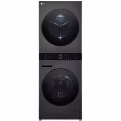 Lave-linge séchant WashTower F214WT8PB de Lg. Le soin du linge intelligent : AI Direct Drive détecte de manière intelligente  ...