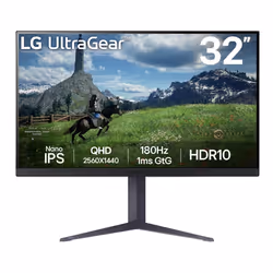 LG 32GS85QX-B, 81,3 cm (32"), 2560 x 1440 pixels, 1 ms, Noir
