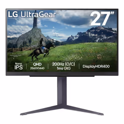 LG 27GS85QX-B, 68,6 cm (27"), 2560 x 1440 pixels, Quad HD, LCD, 1 ms, Noir