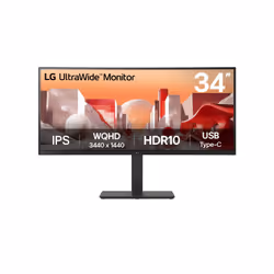 LG 34BA75QE-B, 86,4 cm (34"), 3440 x 1440 pixels, Wide Quad HD, LCD, 5 ms, Noir
