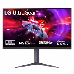 LG 32GS75QN-B, 80 cm (31.5"), 2560 x 1440 pixels, Quad HD, LCD, 1 ms, Noir