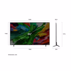 LG QNED evo AI 86QNED85A6C 86" 4K Ultra HD Smart TV Noir - Vue supplémentaire 5