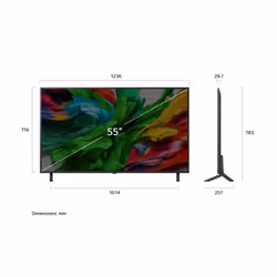 LG QNED evo 55QNED85A6C TV Mini LED 55 Pouces 4K Noir - Vue supplémentaire 5