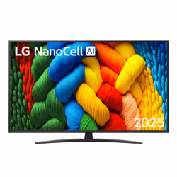 LG NanoCell AI 55NANO81A6A, 139,7 cm (55"), 3840 x 2160 pixels, NanoCell, Smart TV, Wifi, Noir