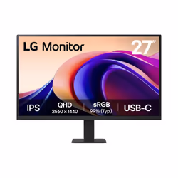 LG 27'' QHD Monitor, 68,6 cm (27"), 2560 x 1440 pixels, Quad HD, 5 ms, Noir