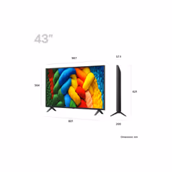 LG NanoCell AI 43NANO80A6B 43" 4K Ultra HD Smart TV Noir - Vue supplémentaire 2