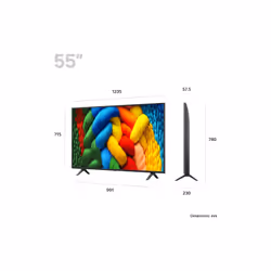 LG NanoCell AI 55NANO80A6B 139,7 cm (55") 4K Ultra HD Smart TV Wifi Noir