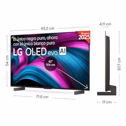 LG OLED evo AI OLED42C5ELB.OUTLET TV 42" 4K Ultra HD Smart TV Noir 1500 cd/m² - Vue supplémentaire 2