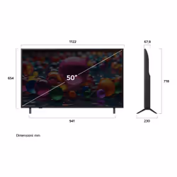 LG UHD AI 50UA74006LB 127 cm (50") 4K Ultra HD Smart TV Bleu - Vue supplémentaire 2