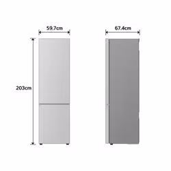 LG GBBS726AMB Pose libre 375 L Argent - Vue supplémentaire 3