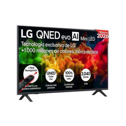 TV LG QNED evo MiniLED AI 43QNED80B6B 43 4K UltraHD 60Hz Smart TV WebOS HDR10 Pro