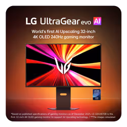 LG 32GX870B-B.AEU écran plat de PC 32" 4K Ultra HD OLED Noir - Vue supplémentaire 4