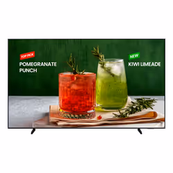 Samsung Business TV BE98D, Écran plat de signalisation numérique, 2,49 m (98"), 3840 x 2160 pixels, Wifi, 16/7