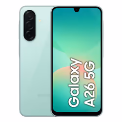 Samsung Galaxy A26, 17 cm (6.7"), 8 Go, 256 Go, 50 MP, Android 15, Couleur menthe