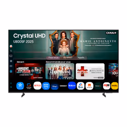 Samsung TV Crystal UHD 65" U8005F 2025, 4K, Smart TV, 165,1 cm (65"), 3840 x 2160 pixels, LED, Smart TV, Wifi, Noir