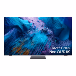 Samsung TV AI Neo QLED 85" QN990F 2025, 8K, Mini LED sans reflet, Boîtier sans fil One Connect<sup>32</sup>, 2,16 m (85"), 76 ...