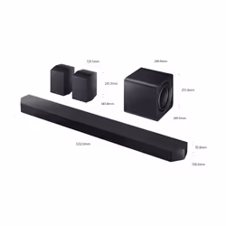 Samsung HW-Q990F/ZF haut-parleur soundbar Noir 11.1.4 canaux 756 W - Vue supplémentaire 4