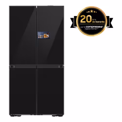 Samsung Series 9 Réfrigérateur Bespoke AI - Multi-portes- Double fabrique de glace auto - 654L - RM90F67CECEF- Classe E, Pose ...