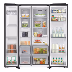 Samsung RS70F64KDF frigo américain Pose libre 640 L D Noir - Vue supplémentaire 6