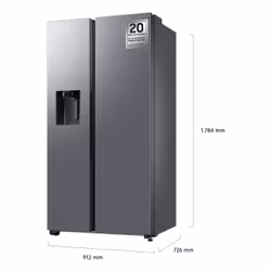 Samsung RS70F64KET frigo américain Pose libre 640 L E Acier inoxydable