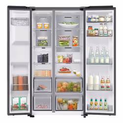 Samsung Réfrigérateur Bespoke AI- Américain- Platinum Inox- Metal Cooling- 634L - RS70F66KBTEF- Classe B - Vue supplémentaire 6