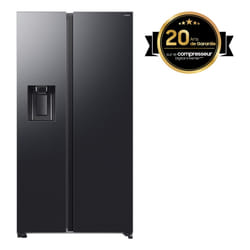 Samsung Series 7 Réfrigérateur Bespoke AI- Américain- Carbone - Metal Cooling- 634L - RS70F66KCFEF- Classe C