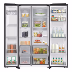 Samsung Series 7 Réfrigérateur Bespoke AI- Américain- Carbone - Metal Cooling- 634L - RS70F66KCFEF- Classe C - Vue supplémentaire 6