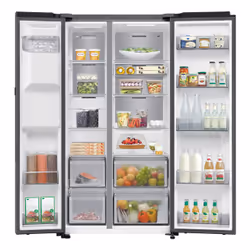 Samsung Series 9 RS90F64EDT frigo américain Pose libre 621 L E Acier inoxydable - Vue supplémentaire 7