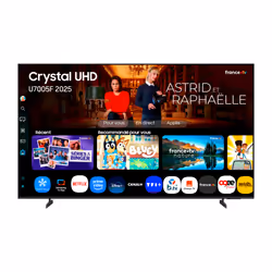 Samsung TV Crystal UHD 75" U7005F 2025, 4K, Smart TV, 190,5 cm (75"), 3840 x 2160 pixels, LED, Smart TV, Wifi, Noir