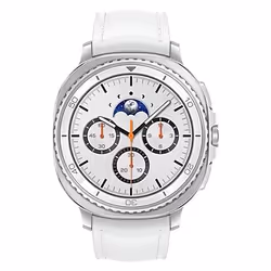 Samsung Galaxy Watch 8 Classic 3,3 cm (1.3") AMOLED 46 mm Numérique 438 x 438 pixels Écran tactile Argent Wifi GPS (satellite)