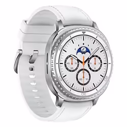 Samsung Galaxy Watch 8 Classic 3,3 cm (1.3") AMOLED 46 mm Numérique 438 x 438 pixels Écran tactile Argent Wifi GPS (satellite)