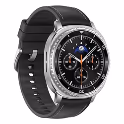 Samsung Galaxy Watch 8 Classic 3,3 cm (1.3") AMOLED 46 mm Numérique 438 x 438 pixels Écran tactile Argent Wifi GPS (satellite)