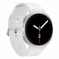 Samsung Galaxy Watch 8 3,81 cm (1.5") AMOLED 44 mm Numérique 480 x 480 pixels Écran tactile Argent Wifi GPS (satellite)