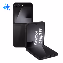 Samsung Galaxy Z Flip7 FE, 17 cm (6.7"), 2640 x 1080 pixels, 8 Go, 256 Go, 50 MP, Noir