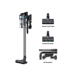 Aspirateur balai Samsung Pack Jet 75E Turbo Menthe + Brosse Soft Action + Kit Accessoires