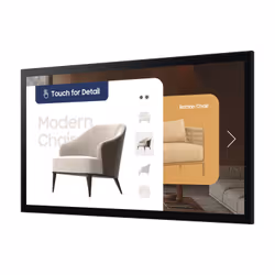 Samsung QM32C-T Écran plat de signalisation numérique 81,3 cm (32") LCD Wifi 400 cd/m² Full HD Noir Écran tactile Tizen 7.0 16/7 - Vue supplémentaire 4