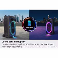 Samsung MX-ST50F Orateur du parti Noir - Vue supplémentaire 4