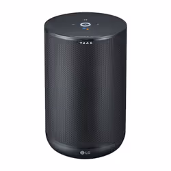 LG WK7, Google Assistant, Cylindre, Noir, Chromecast, Chromecast Audio, Anglais, Android, iOS