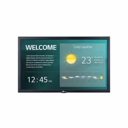 LG 22SM3G-B, Panneau plat de signalisation numérique, 54,6 cm (21.5"), IPS, 1920 x 1080 pixels, Wifi, 16/7